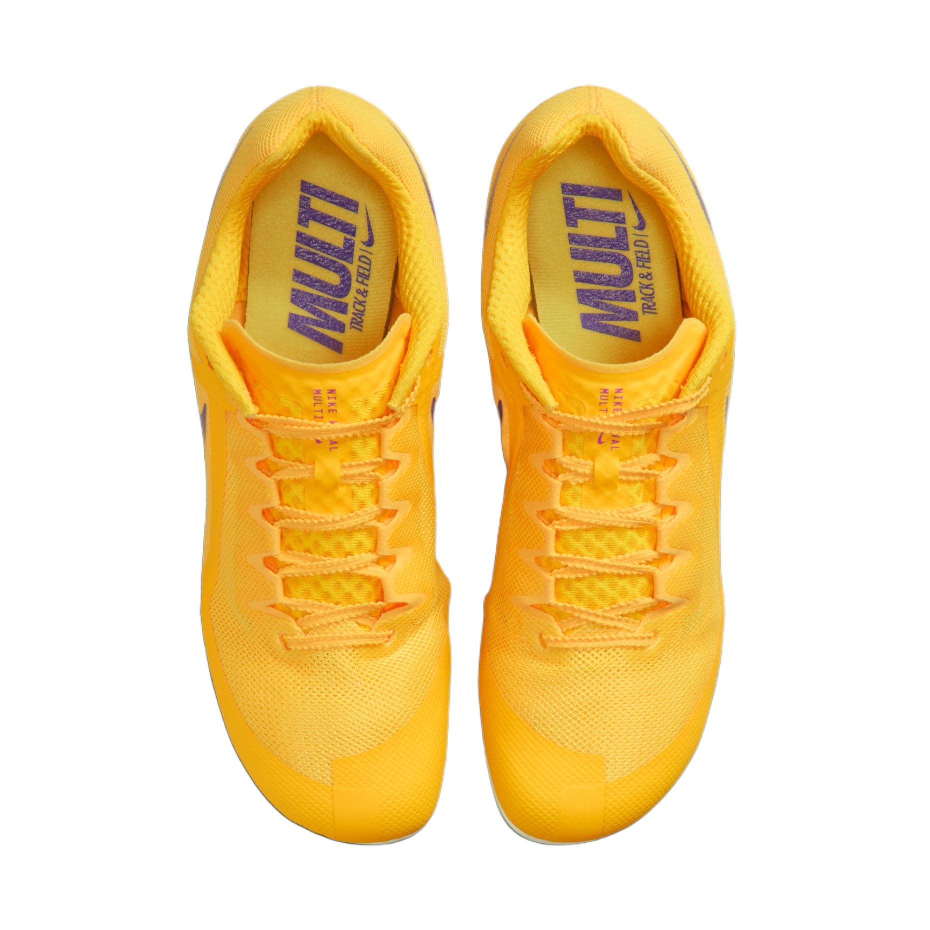 Кроссовки для бега NIKE Zoom Rival Multi Дышащий Low Топ Тренировки Спринт Легкоатлетические соревнования Беговые кроссовки Мужской Лимон - изображение 3