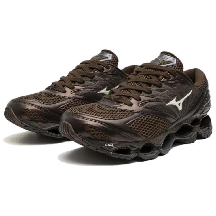 Кроссовки для бега Кроссовки для бега Mizuno Wave Prophecy LS унисекс коричневые - изображение 4