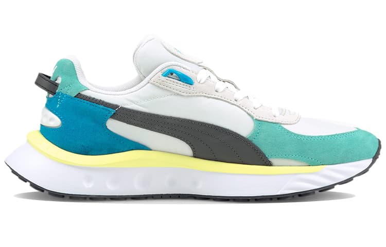 Кроссовки для бега PUMA Wild Rider Rollin White Blue Grey - изображение 2