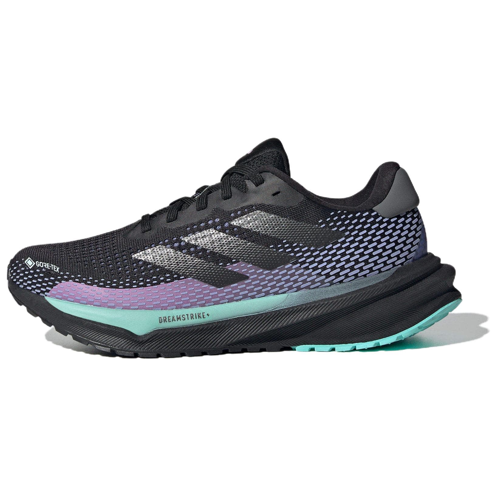 Кроссовки для бега Adidas Supernova Амортизация Износостойкие Низкие Кроссовки для Бега Женские Черные - изображение 1