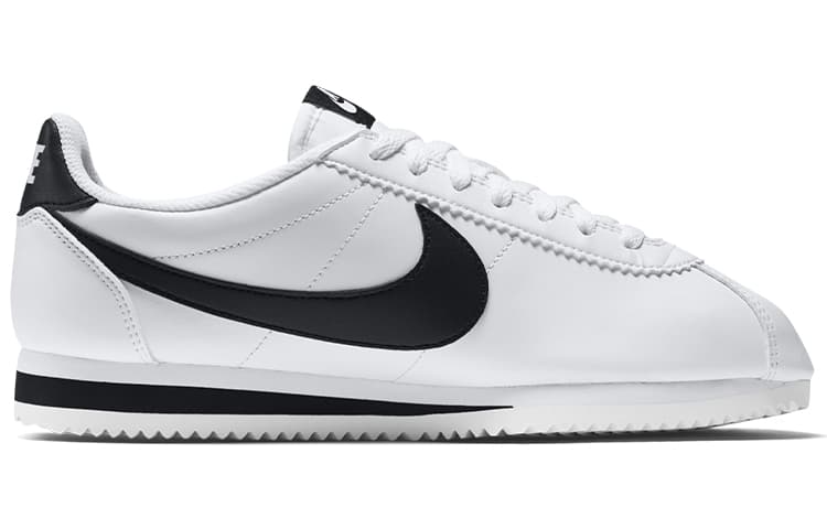 Кроссовки для бега Nike Cortez Leather Black White - изображение 2