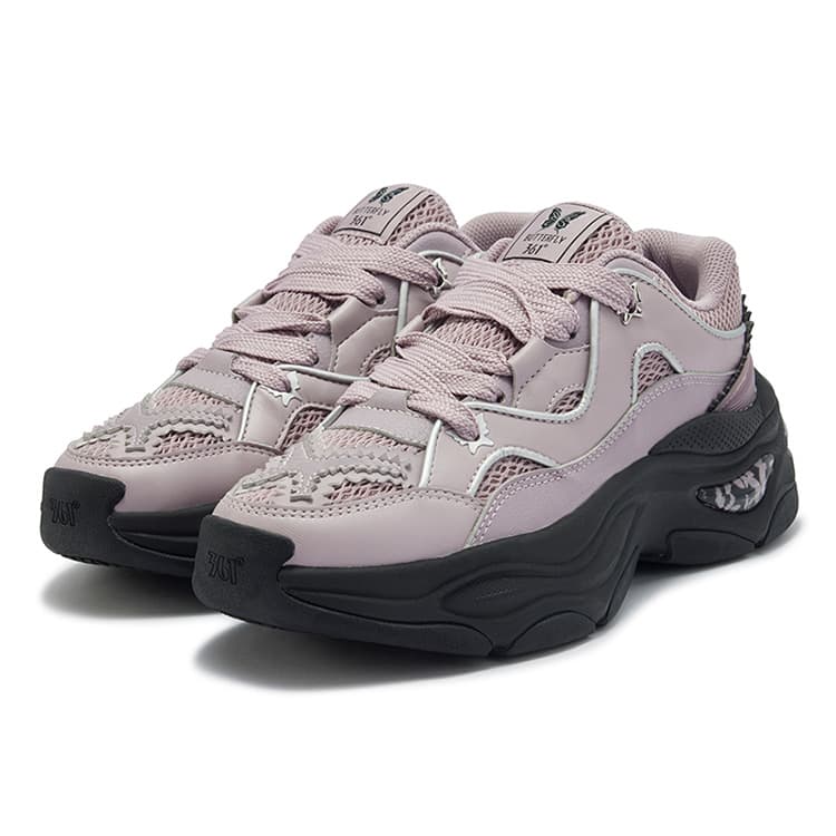 Кроссовки 361° Butterfly Shoes противоскользящие устойчивые к истиранию низкий топ кроссовки с толстой подошвой женские - изображение 3