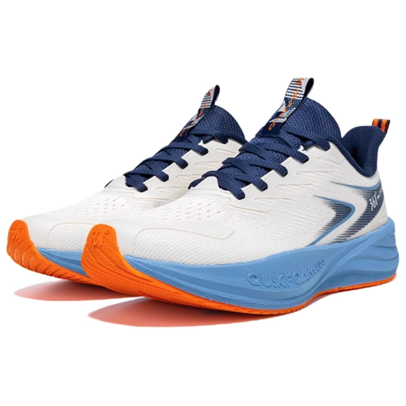 Кроссовки для бега 361° Surge Float 1,0 Low Top Повседневные Беговые Кроссовки для Бега Мужские Бежевые Синие - изображение 3