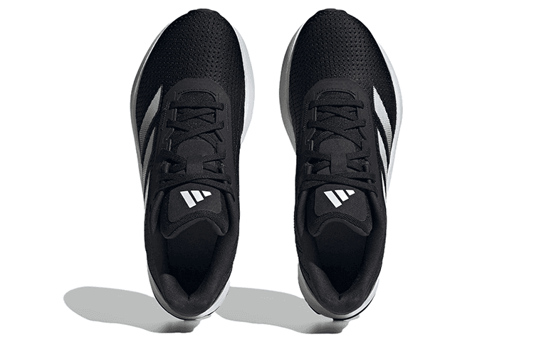Кроссовки для бега Adidas Duramo Sl противоскользящие низкие беговые кроссовки женские черно-белые - изображение 5