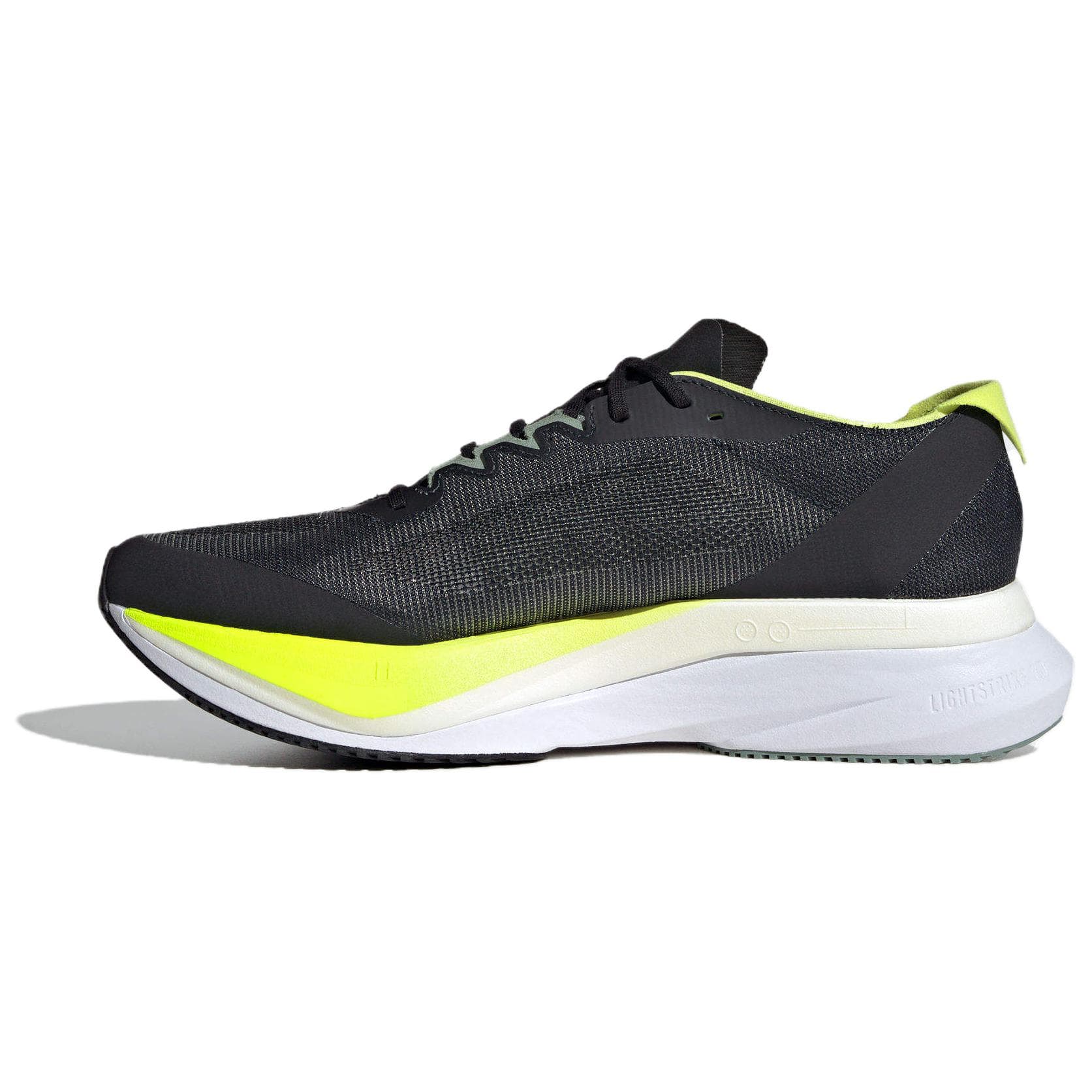 Кроссовки для бега Adidas Adizero Boston 12 Удобный Дышащий Low Топ Беговые кроссовки Мужской Черно-желтый - изображение 3