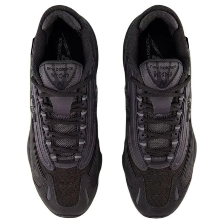 Кроссовки для бега New Balance NB 1000 Кожа Низкий Верх Беговые Кроссовки Мужские Черный Серый - изображение 3