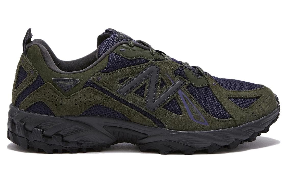 Кроссовки New Balance 610v1 Устойчивый к истиранию Дышащая Низкая Уличная Обувь Унисекс Черная Зеленая - изображение 2