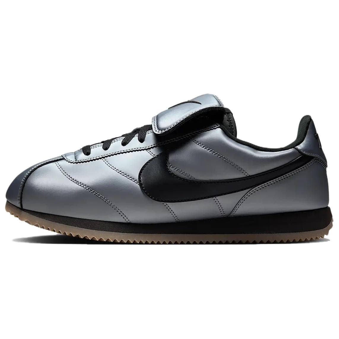Кроссовки для бега Nike Cortez Спилок коровьей кожи искусственная кожа низкий топ беговые кроссовки мужской серебряный - изображение 1