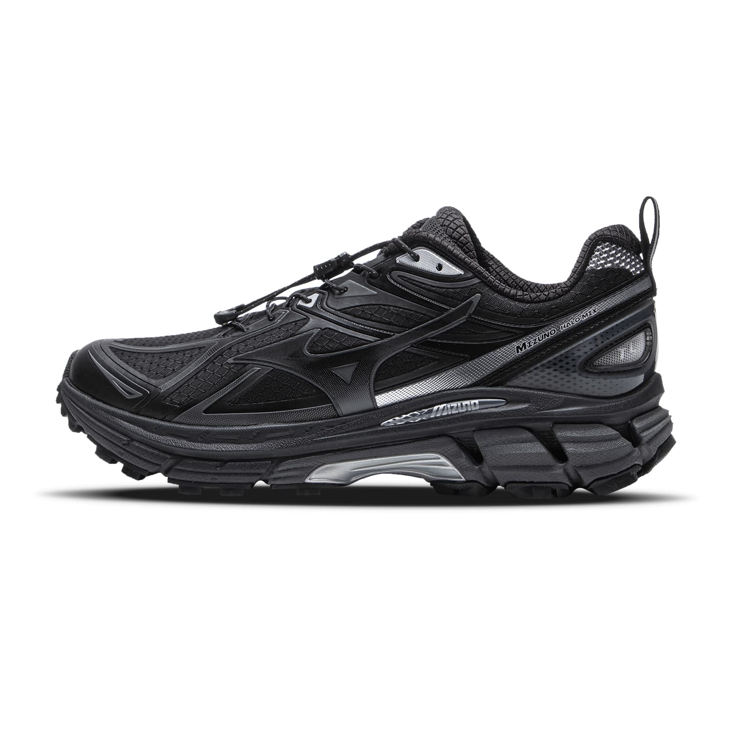 Кроссовки для бега Mizuno Halo Mix Водонепроницаемые противоскользящие низкие повседневные беговые кроссовки унисекс черные - изображение 1