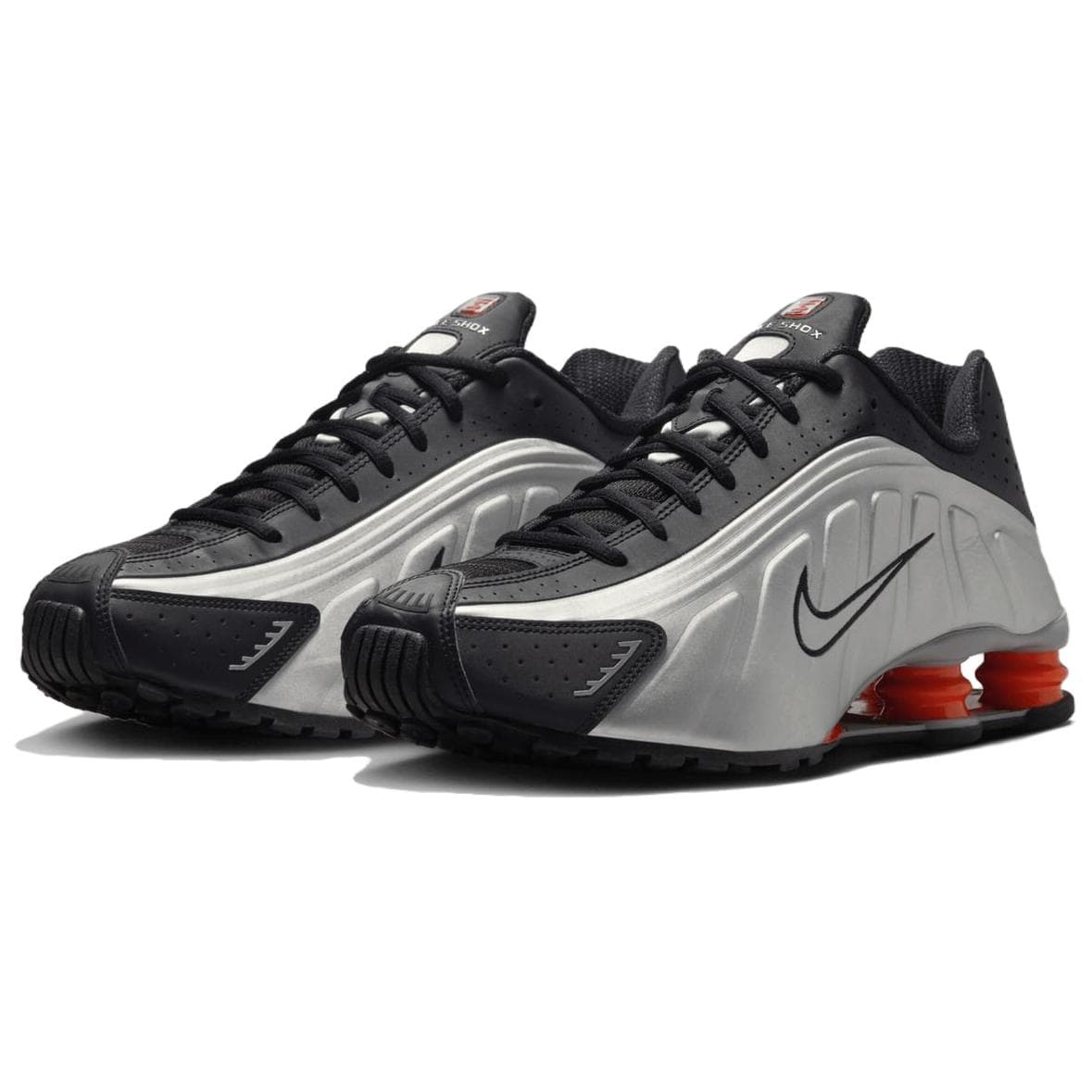 Кроссовки для бега Nike Shox R4 Silver Black — фото 3
