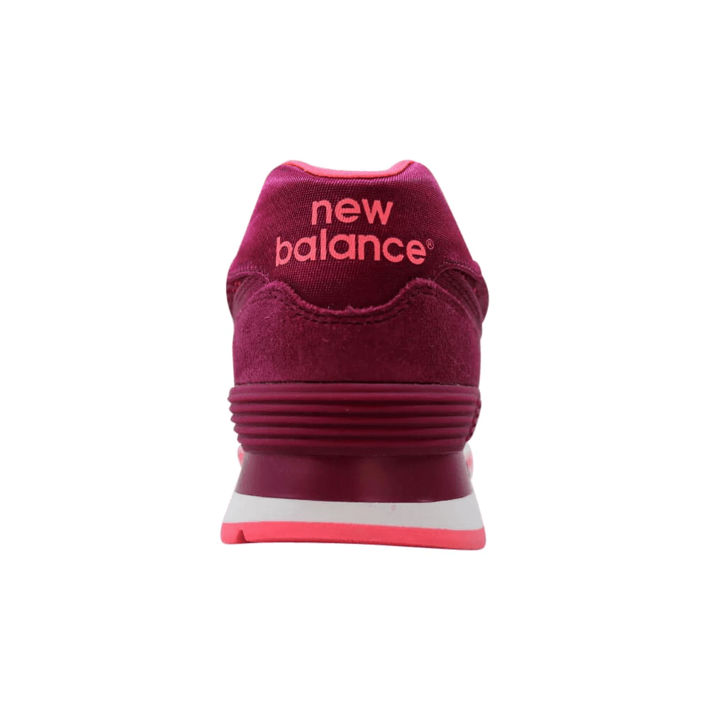 Кроссовки для бега New Balance NB 574 Устойчивые к истиранию низкие беговые кроссовки женские темно-фиолетовые розовые - изображение 3