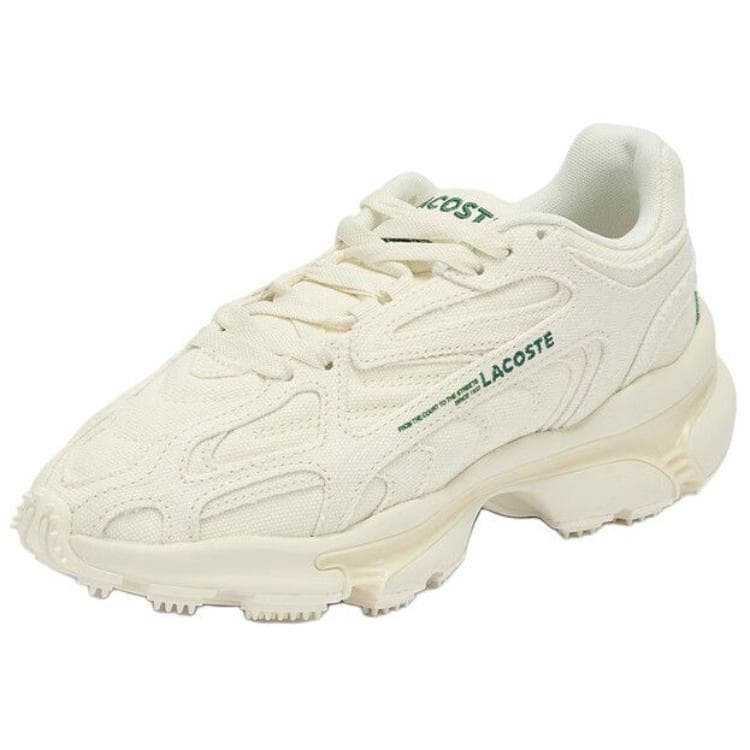 Кроссовки LACOSTE L003 Комфортные Низкие Кроссовки с Толстой Подошвой Женские Бежевые - изображение 2