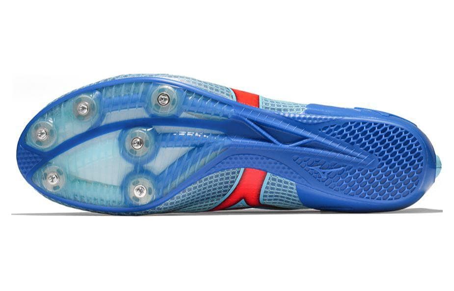 Кроссовки для бега Mizuno Бутсы Устойчивые к истиранию Дышащие Низкие Беговые кроссовки Унисекс Синие Оранжевые - изображение 5