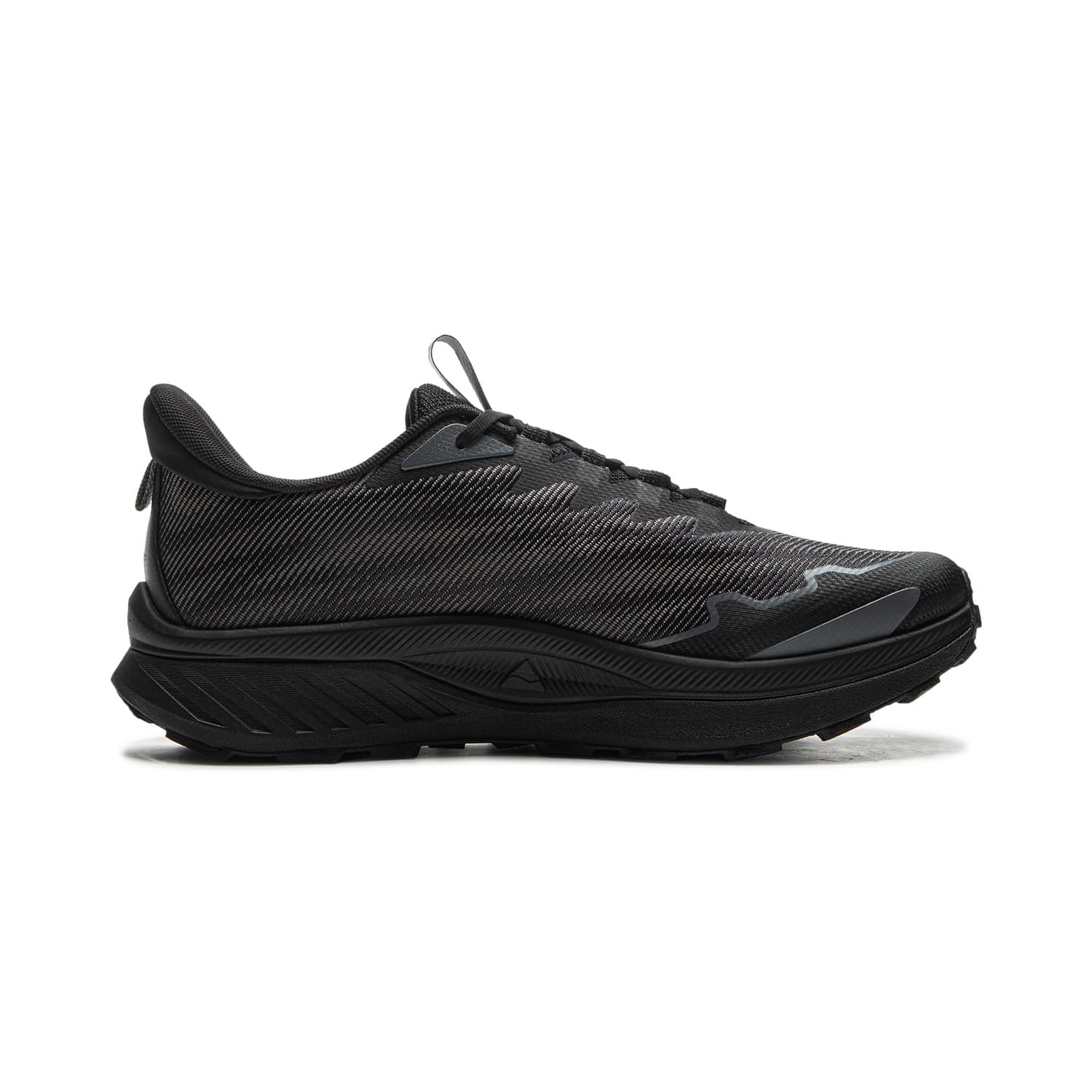 Кроссовки для бега Li-Ning LINING Cloud На открытом воздухе Альпинизм Поход Повседневный Мягкий Покрытие на платформе Увеличение роста Удобный TPU Текстиль Лоу-топы Трэиловый бег Беговые кроссовки Мужской Черно-серый - изображение 2