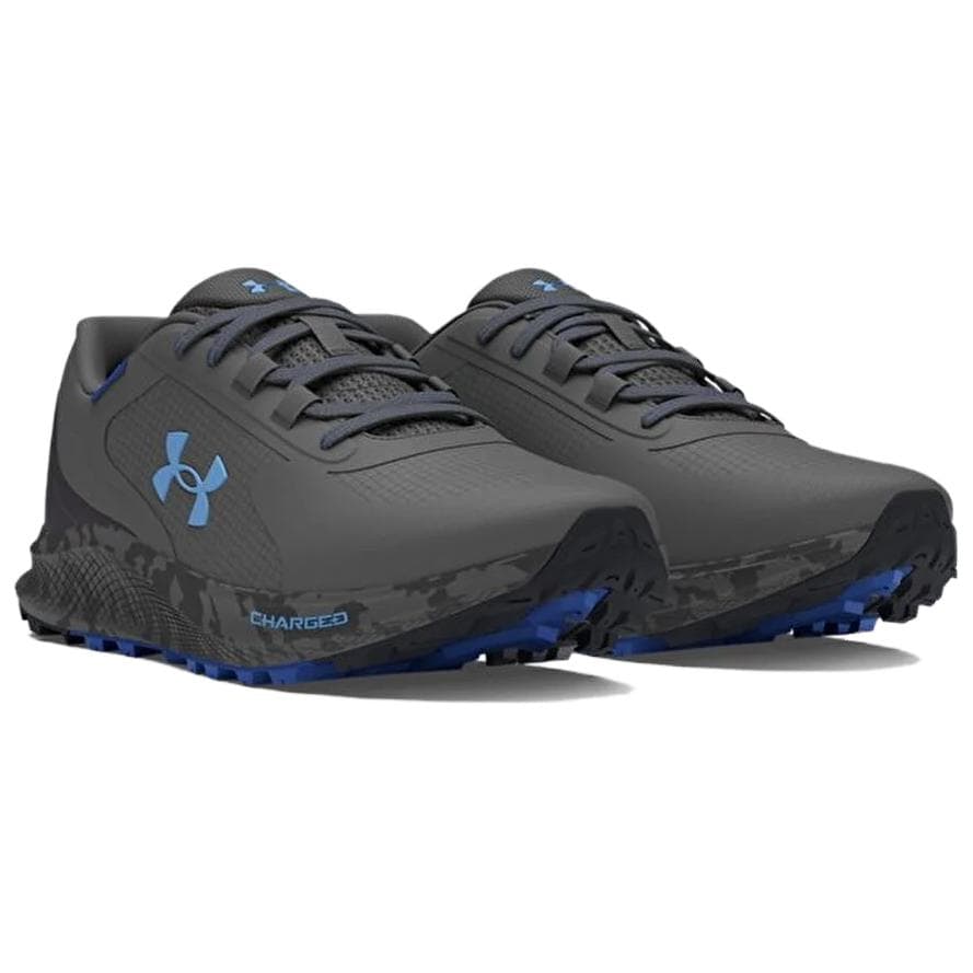 Кроссовки для бега Under Armour Charged Bandit Trail 3 Устойчивые к истиранию низкие беговые кроссовки для мужчин серо-синие - изображение 3
