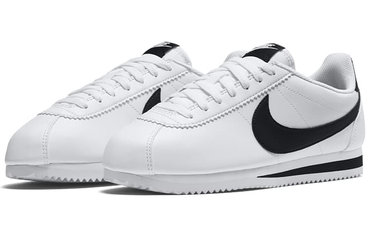 Кроссовки для бега Nike Cortez Leather Black White - изображение 3