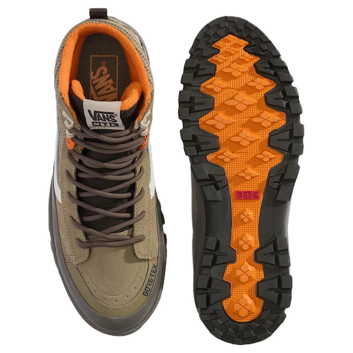Кроссовки Vans SK8 HI Водонепроницаемый Термический Водонепроницаемый и Теплый Высокий Верх Уличная Обувь Унисекс Зеленый - изображение 3