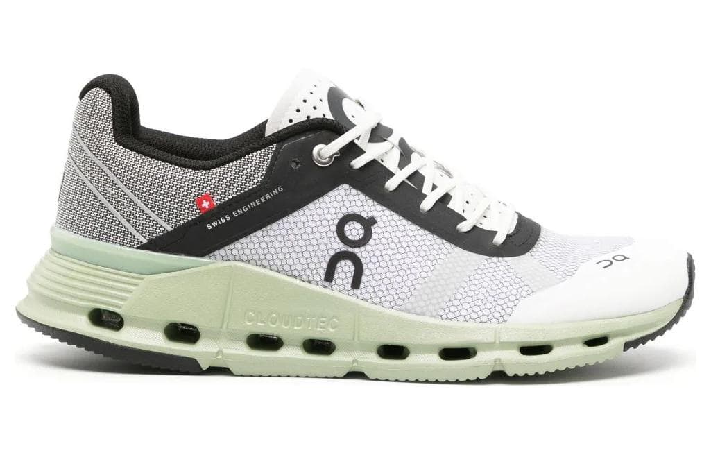 Кроссовки для бега On Cloudnova White Grey Green - изображение 2