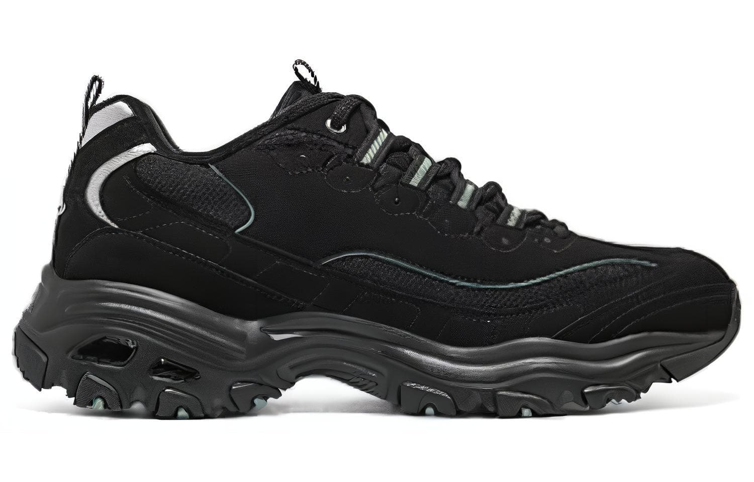 Кроссовки Skechers D'Lites 1,0 Панда Текстиль Синтетическая кожа Спилок коровьей кожи - изображение 2