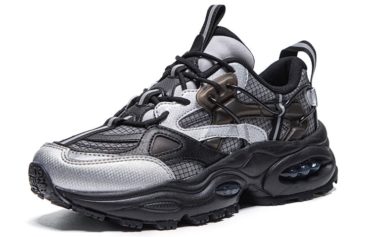 Кроссовки Kappa Retro Low Black Silver - изображение 3