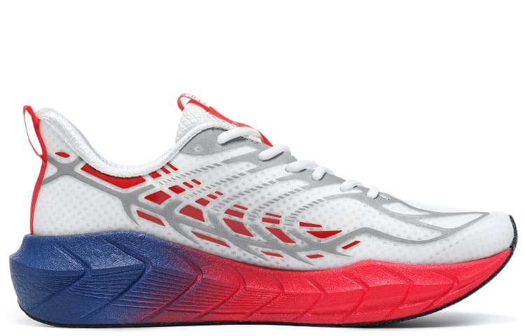 Кроссовки для бега BMAI Expedition 4.0 Plus White Blue Red - изображение 2