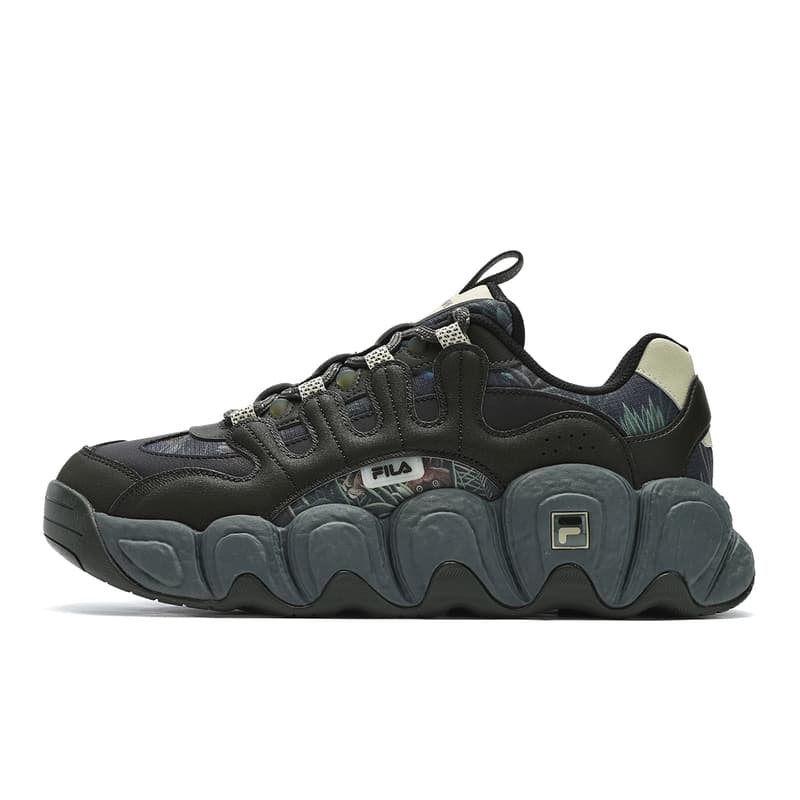 Кроссовки для бега FILA Цвет круассана Устойчивые к истиранию Низкие Беговые кроссовки Мужские Черные Зеленые - изображение 1