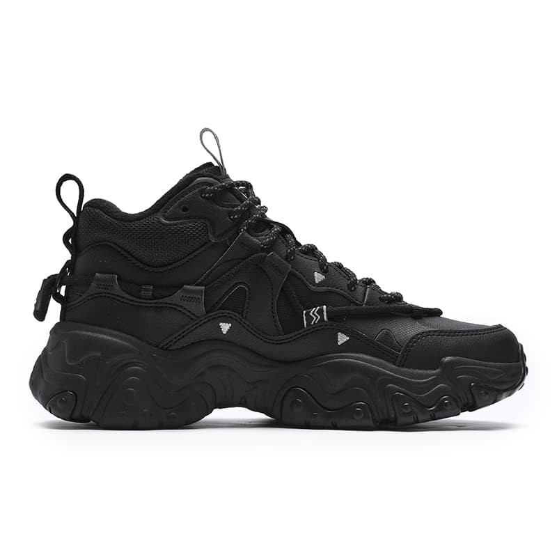 Кроссовки для бега FILA ORIGINALE Износостойкие MID Беговые кроссовки Женские Черные - изображение 2