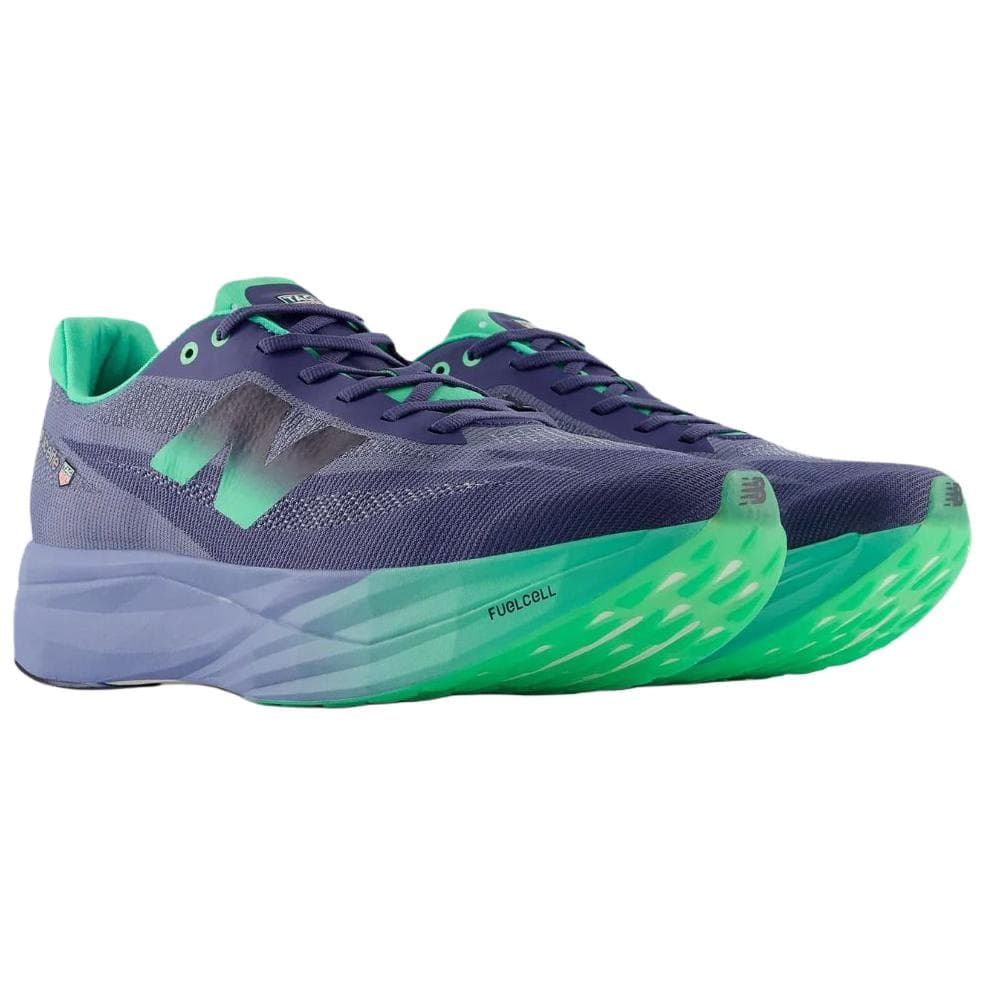 Кроссовки для бега TAG HEUER x New Balance NB FuelCell SC Elite V5 Поддержка Беговые кроссовки Мужские Фиолетовые Синие Зеленые - изображение 3