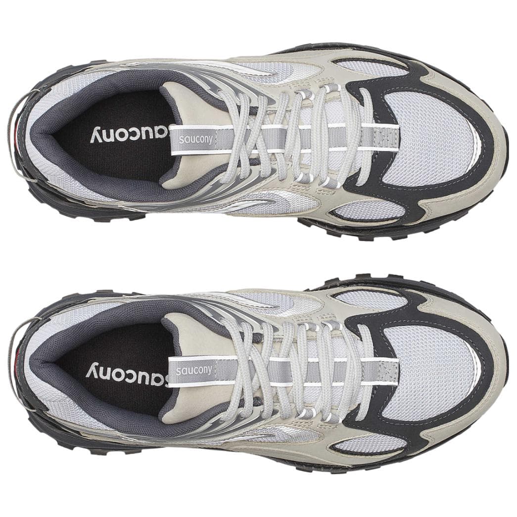 Кроссовки для бега Saucony Противоскользящие Износостойкие Низкие Беговые кроссовки Унисекс Белый Серебряный - изображение 4