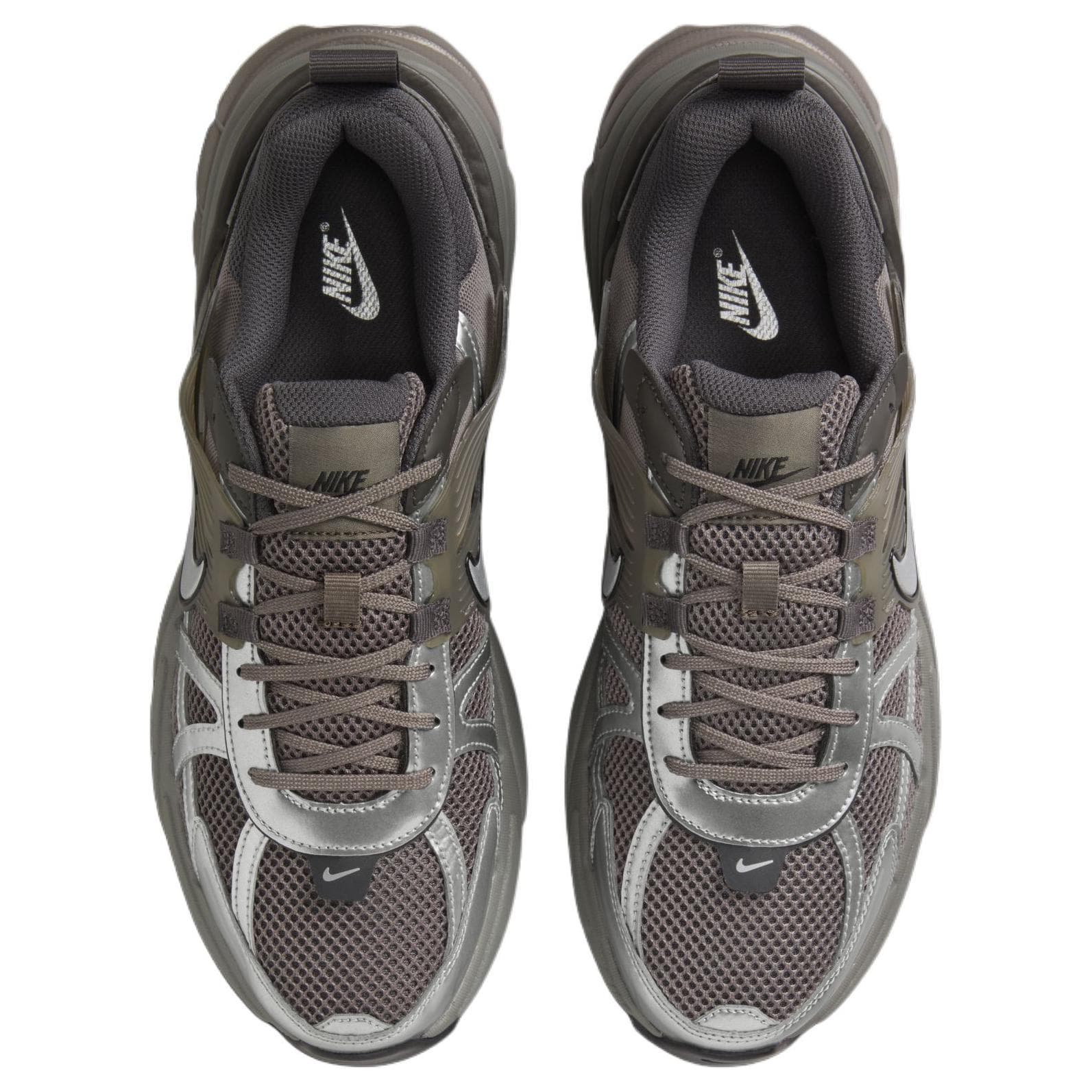 Кроссовки для бега Nike V2K Run Дышащий Low Топ Повседневный Городская коммутация Беговые кроссовки Мужской Серая умбра - изображение 3