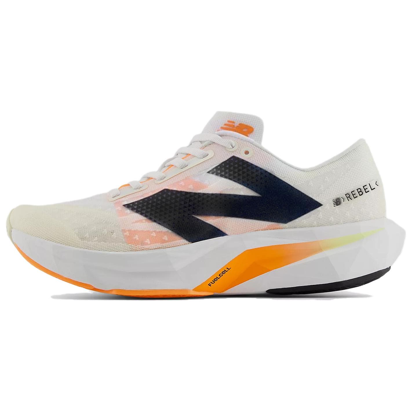 Кроссовки для бега New Balance Rebel V4 Сетчатый Низкий Топ Кроссовки для Бега и Бега Женские Оранжевые Белые - изображение 1