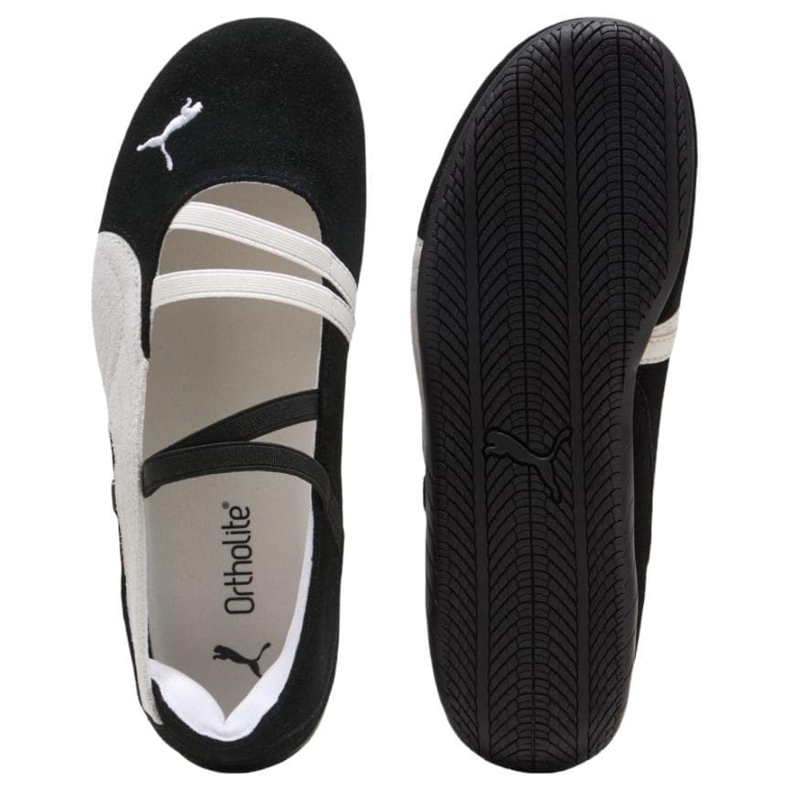 Кроссовки PUMA Speedcat Повседневная обувь Женская Черно-белая - изображение 4