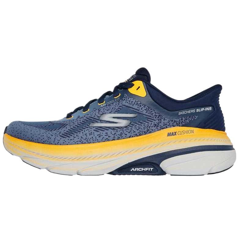Кроссовки для бега Skechers MAX CUSHIONINGARCHFIT 2,0 Сетчатая ткань Низкие кроссовки для бега Мужские Синие - изображение 1