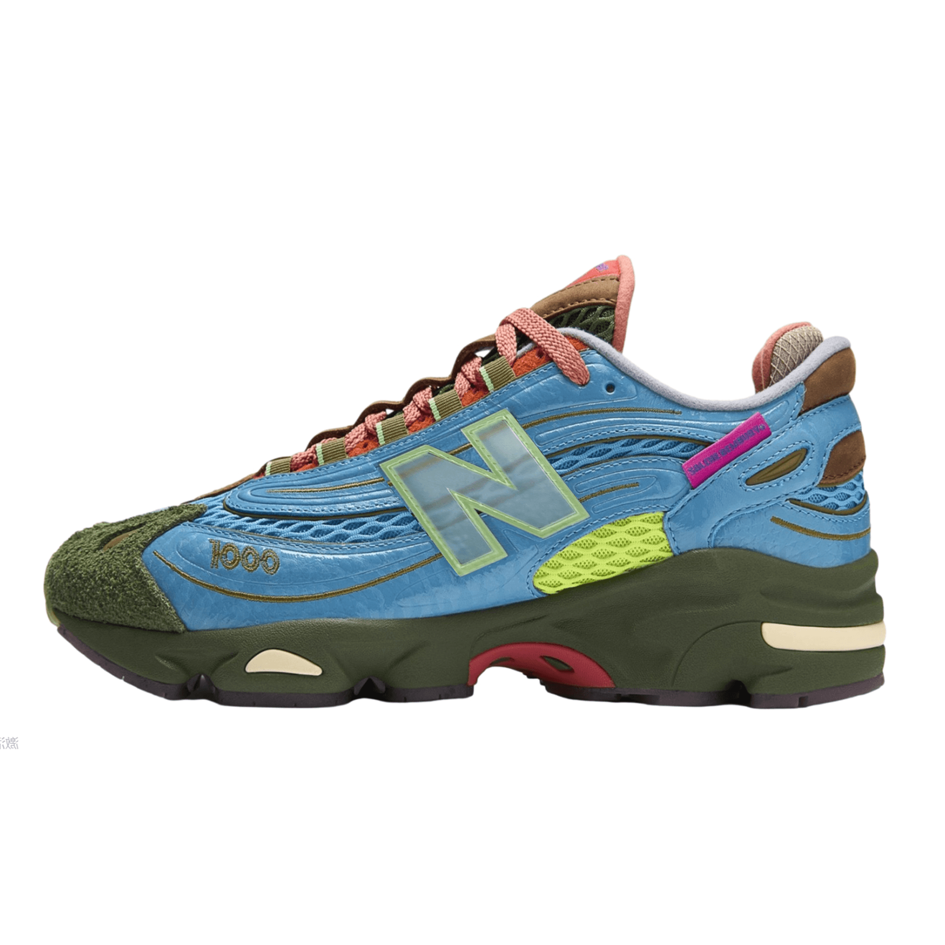 Кроссовки для бега Salehe Bembury x New Balance NB 1000 Устойчивые к истиранию низкие повседневные беговые кроссовки унисекс синие - изображение 1