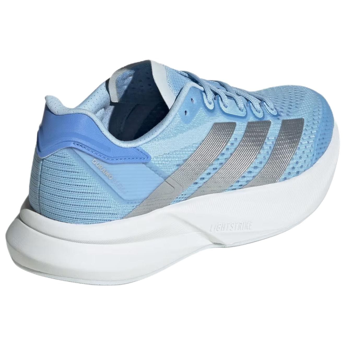 Кроссовки для бега Adidas Duramo Speed 2 Дышащие Поддерживающие Беговые Кроссовки Женские Синие и Серебряные - изображение 4