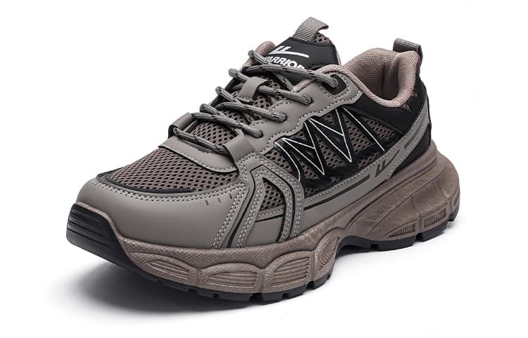 Кроссовки для бега WARRIOR Low Топ Беговые кроссовки Мужской Светлый хаки Черный - изображение 2