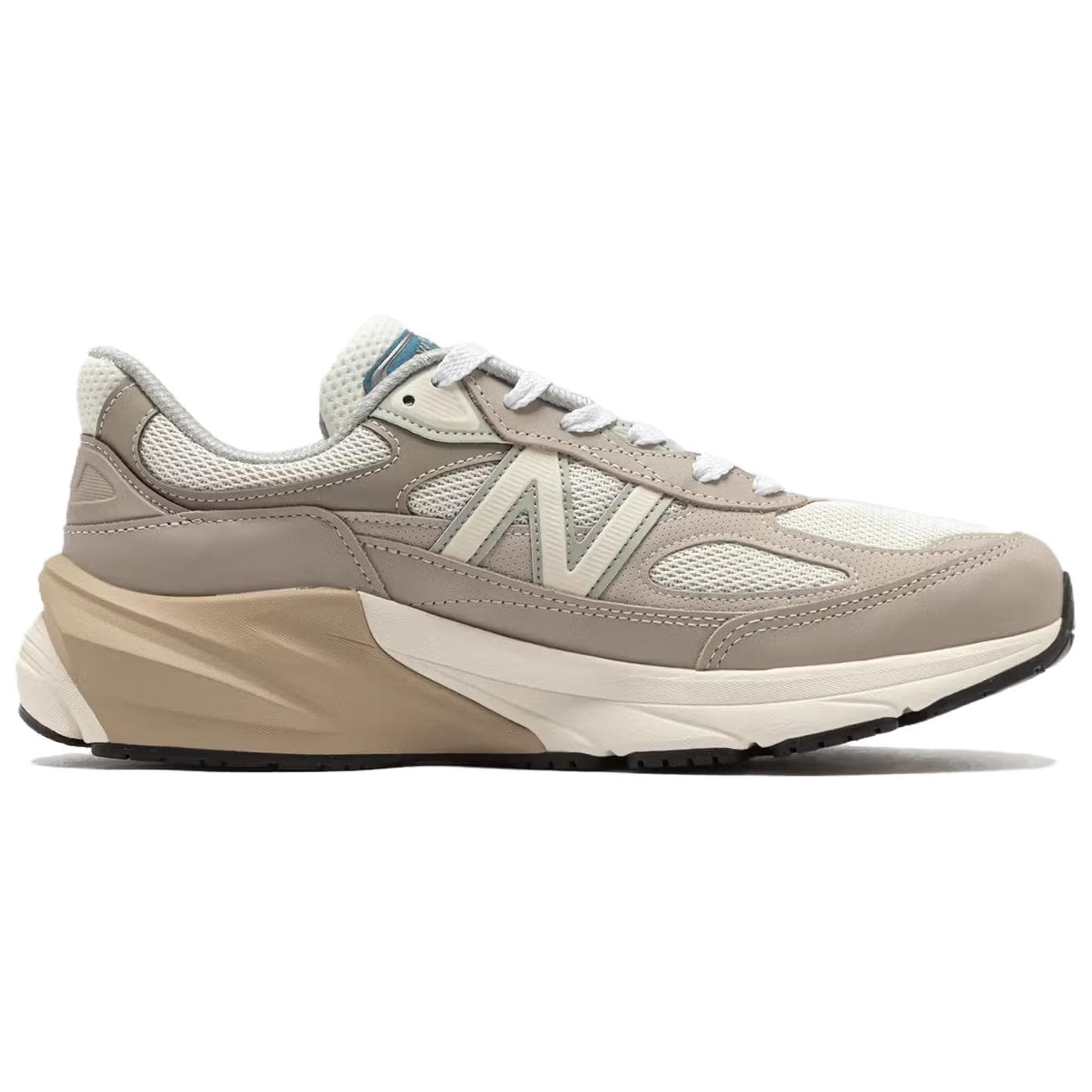 Кроссовки для бега New Balance NB 990 V6 Устойчивые к истиранию Низкие Беговые кроссовки Мужские Бежевые - изображение 2