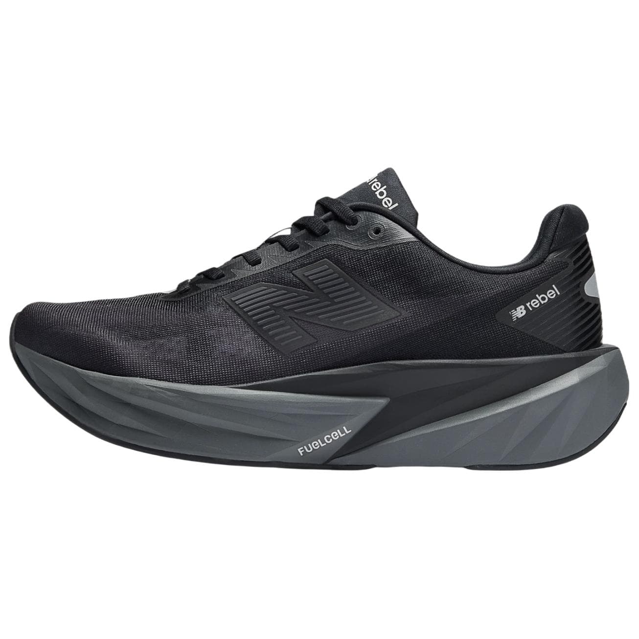 Кроссовки для бега New Balance FuelCell Rebel V5 Мягкий и Комфортный Устойчивый к Износу Низкий Топ Беговые Кроссовки Унисекс Черные - изображение 1