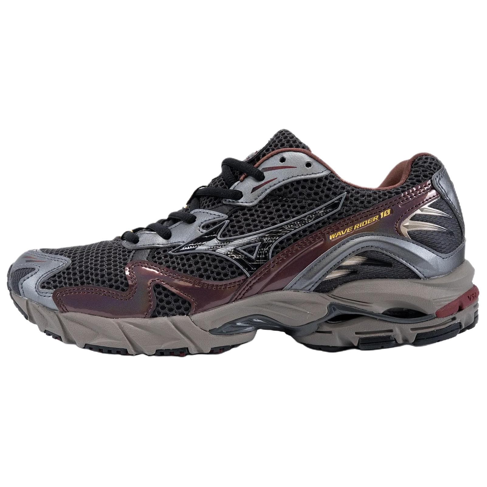 Кроссовки для бега Mizuno Wave Rider 10 Амортизация Повседневные Беговые Кроссовки Унисекс Черные - изображение 1