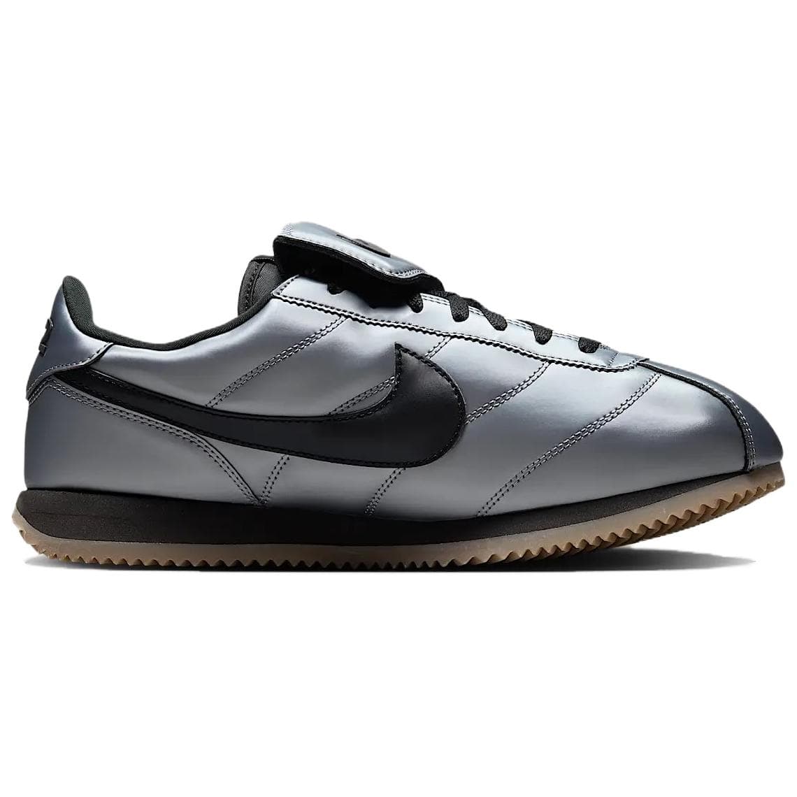 Кроссовки для бега Nike Cortez Спилок коровьей кожи искусственная кожа низкий топ беговые кроссовки мужской серебряный - изображение 2