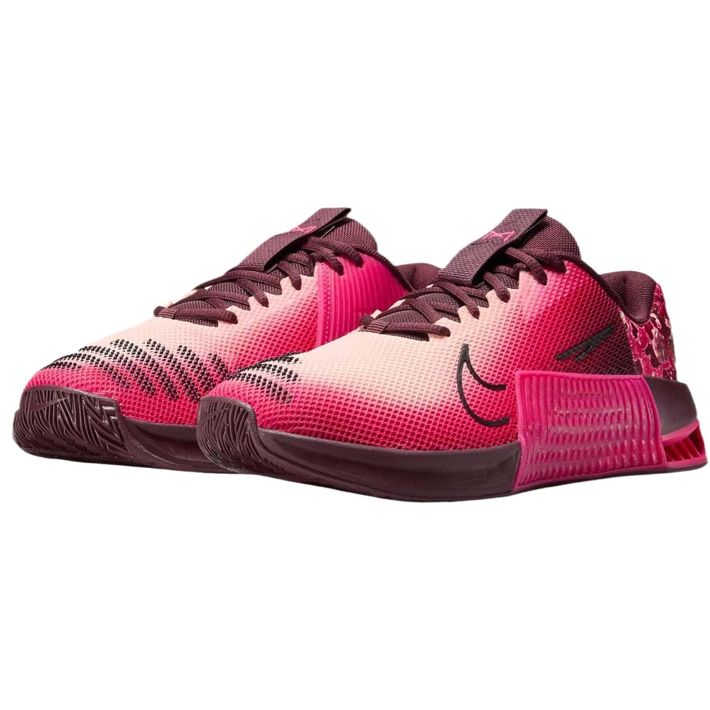 Кроссовки для бега Nike Metcon 9 Противоскользящие Устойчивые к износу Низкие Кроссовки для бега Женские Розовые Красные - изображение 3