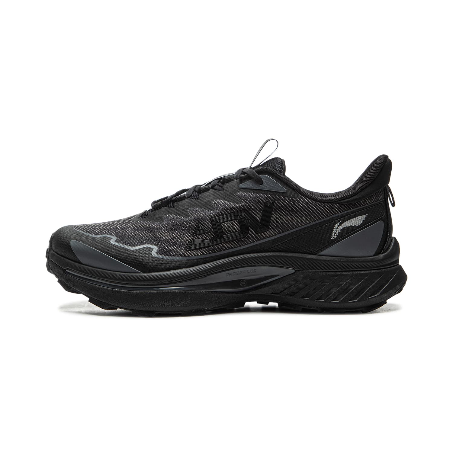 Кроссовки для бега Li-Ning LINING Cloud На открытом воздухе Альпинизм Поход Повседневный Мягкий Покрытие на платформе Увеличение роста Удобный TPU Текстиль Лоу-топы Трэиловый бег Беговые кроссовки Мужской Черно-серый - изображение 1