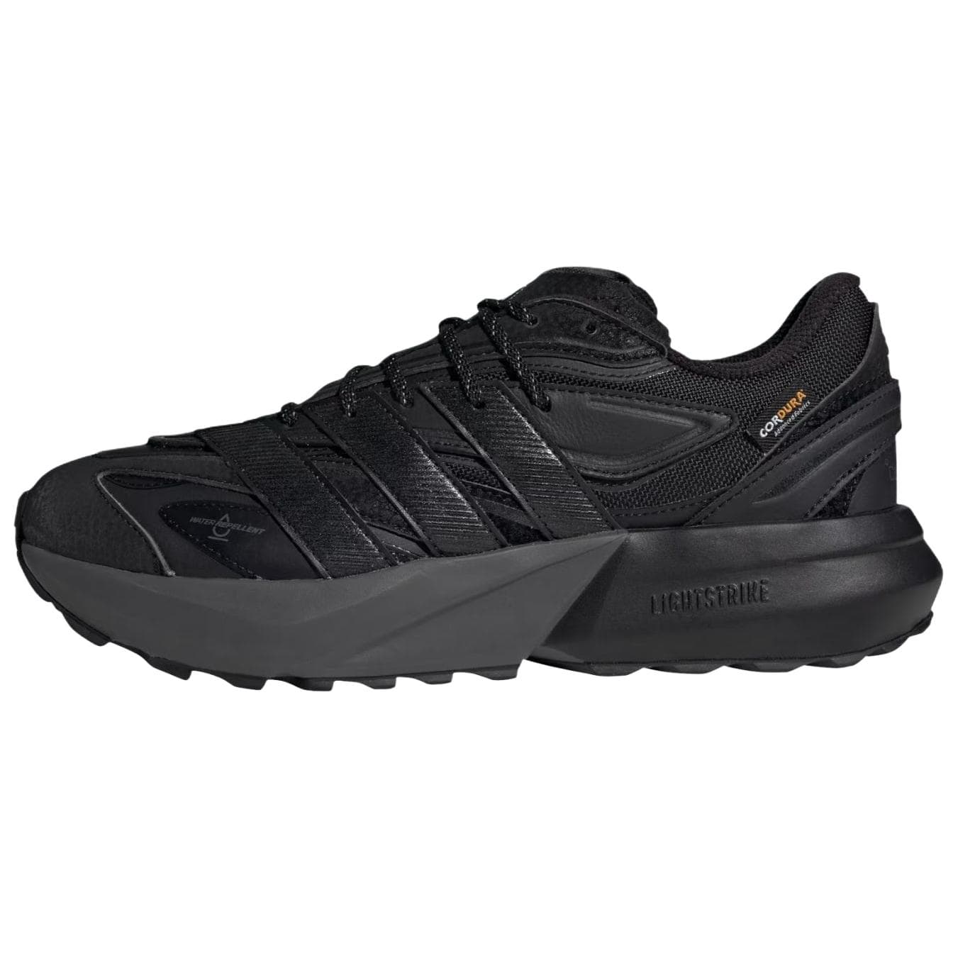 Кроссовки для бега Adidas LIGHTBLAZE Дышащий Теплоизоляционный Повседневный Беговые Кроссовки Мужские Черные - изображение 1