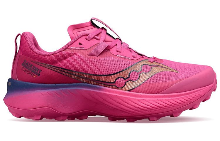 Кроссовки для бега Saucony Endorphin Pink Purple M Wide - изображение 2
