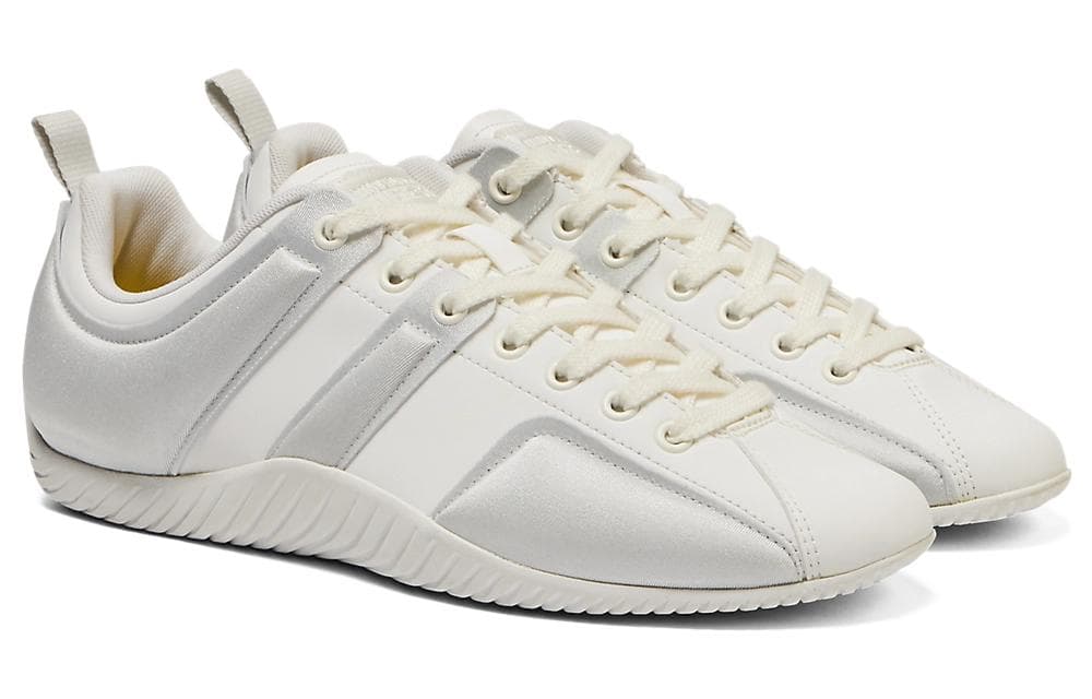 Кроссовки для бега Onitsuka Tiger Sclaw Искусственная кожа устойчивая к истиранию низкий топ беговые кроссовки унисекс белый серый - изображение 3
