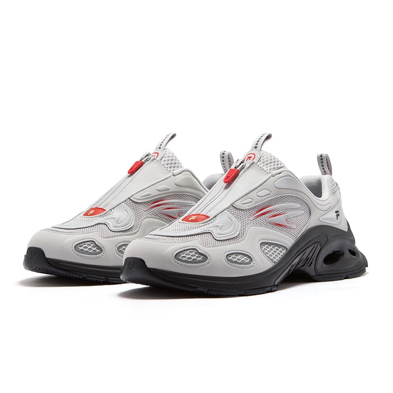 Кроссовки для бега FILA FUSION Текстиль Синтетическая кожа Низкие кеды для бега Мужские Антарктический серый - изображение 2