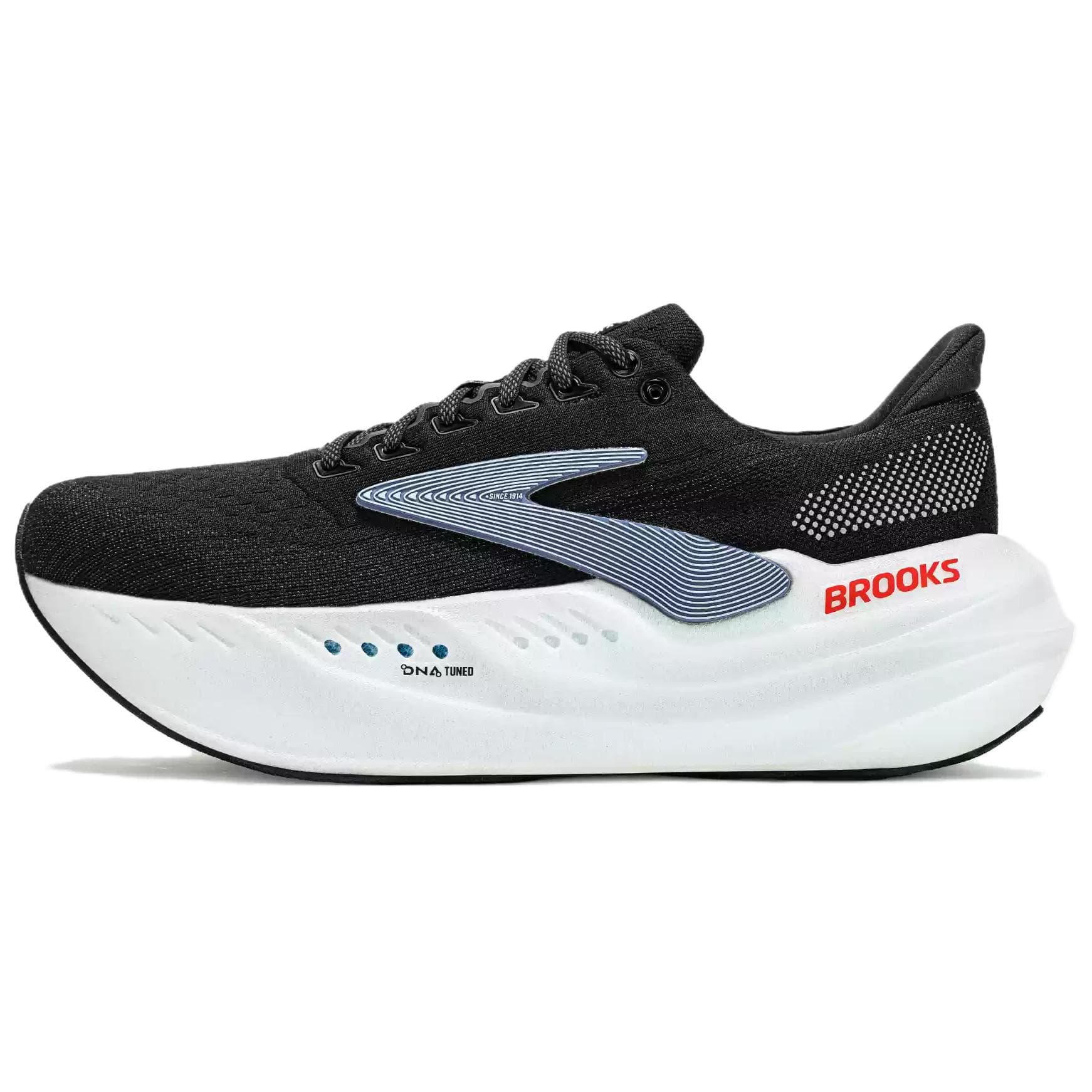 Кроссовки для бега Brooks Glycerin Max Дышащий Low Топ Повседневный Марафон Бег на длинные дистанции Обувь Мужской Черный - изображение 1