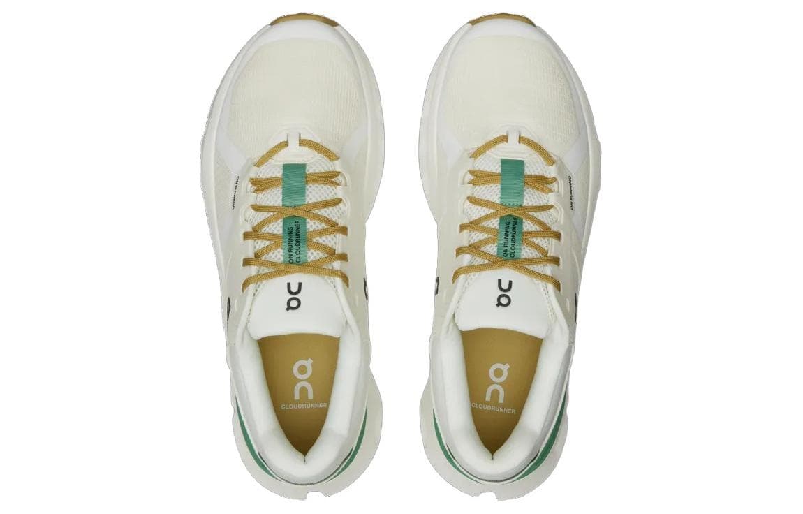 Кроссовки для бега On Cloudrunner 2 White Green - изображение 4