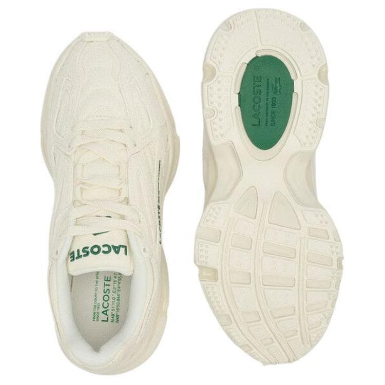 Кроссовки LACOSTE L003 Комфортные Низкие Кроссовки с Толстой Подошвой Женские Бежевые - изображение 5