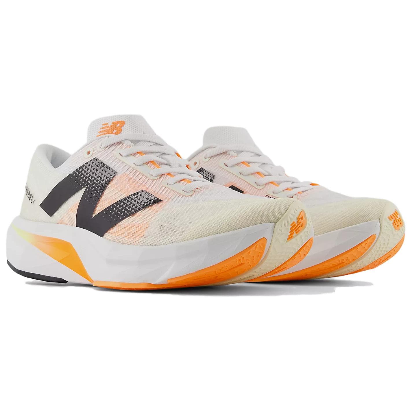 Кроссовки для бега New Balance Rebel V4 Сетчатый Низкий Топ Кроссовки для Бега и Бега Женские Оранжевые Белые - изображение 2